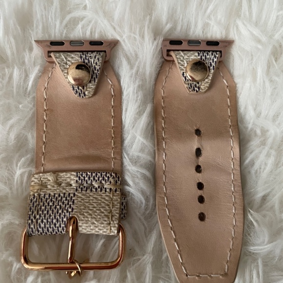 UPCYCLED LV DAMIER AZUR SIVELLA WATCHBAND Size 1 - Picture 2 of 2